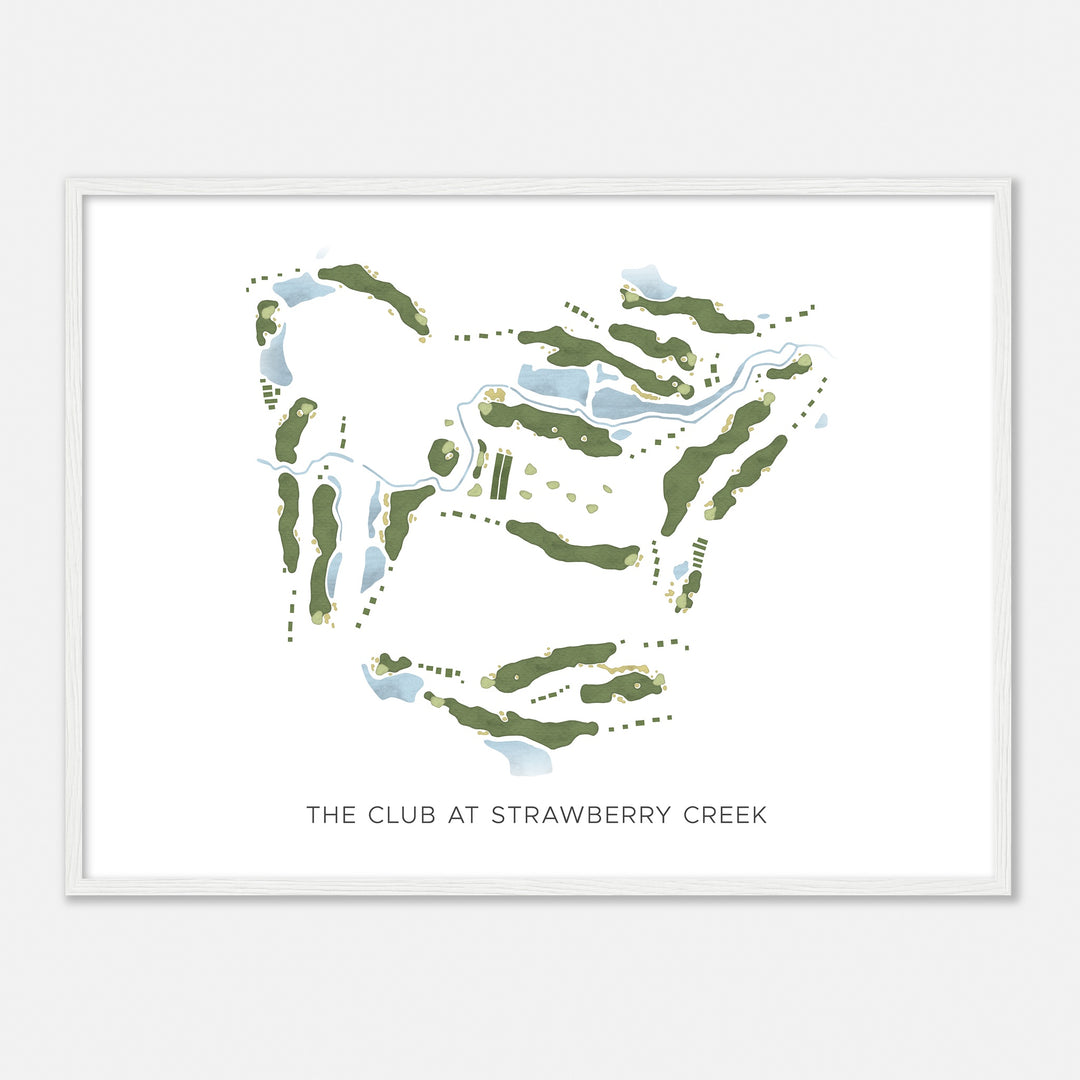 Print of The Club At Strawberry Creek Modern Map