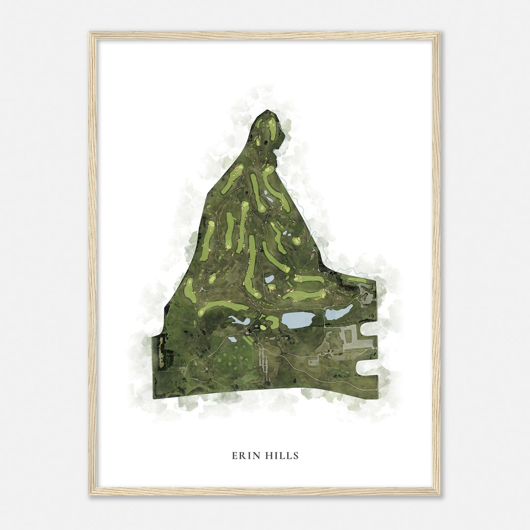 Print of Erin Hills Classic Map