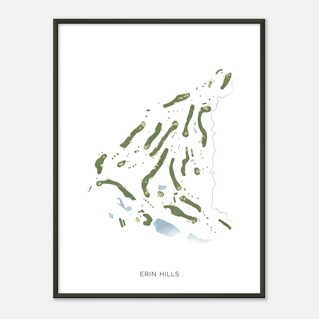 Print of Erin Hills Modern Map