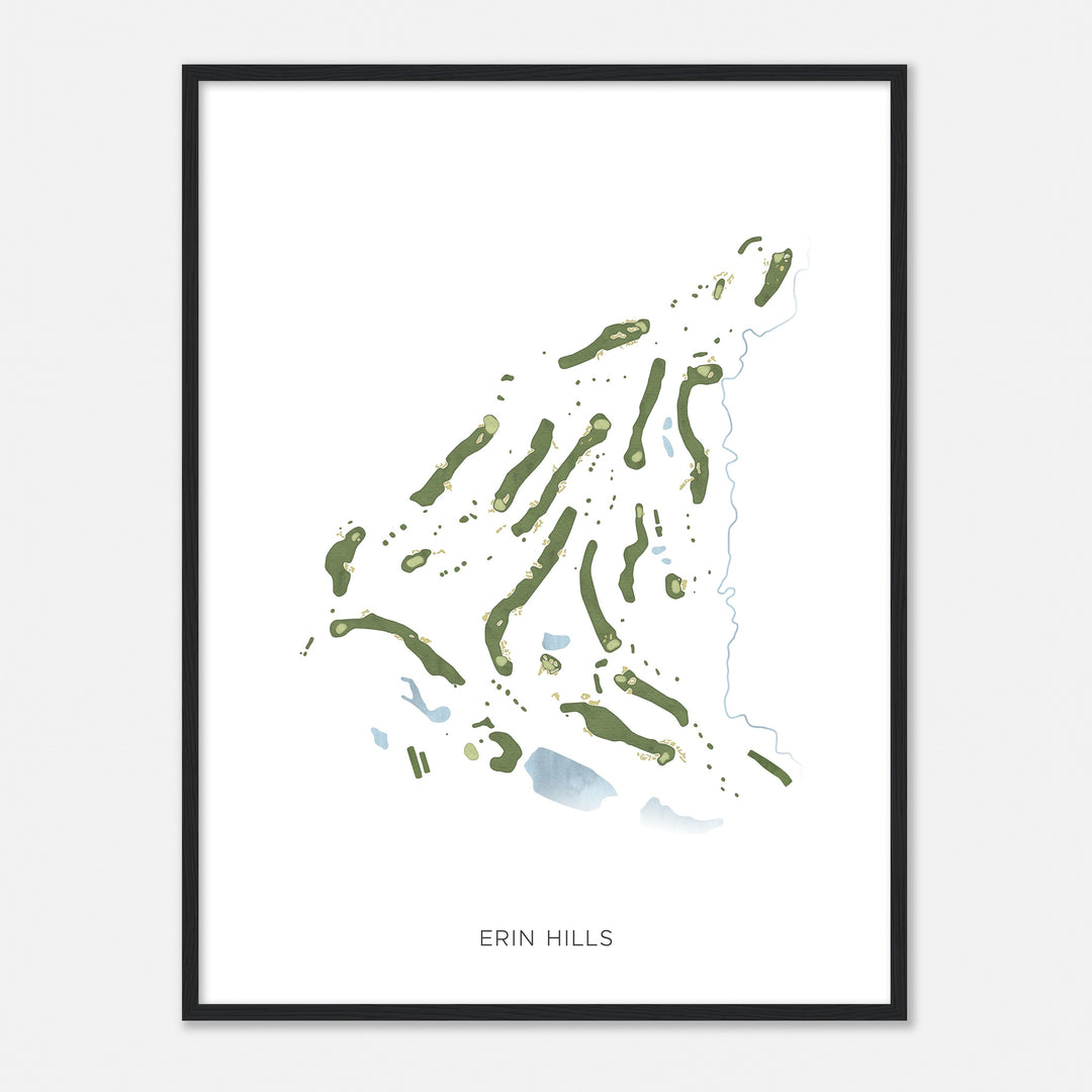 Print of Erin Hills Modern Map