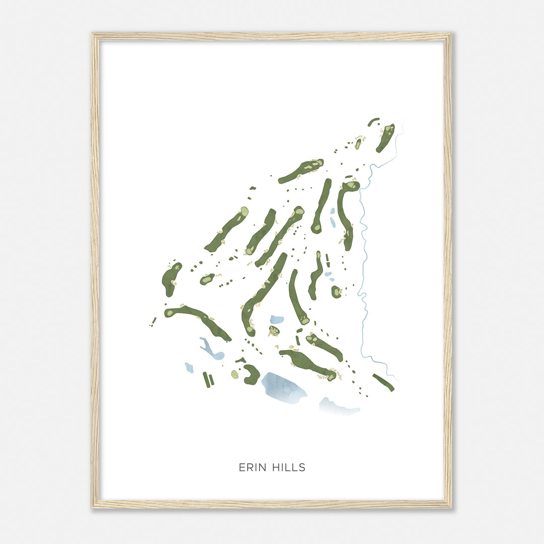 Print of Erin Hills Modern Map