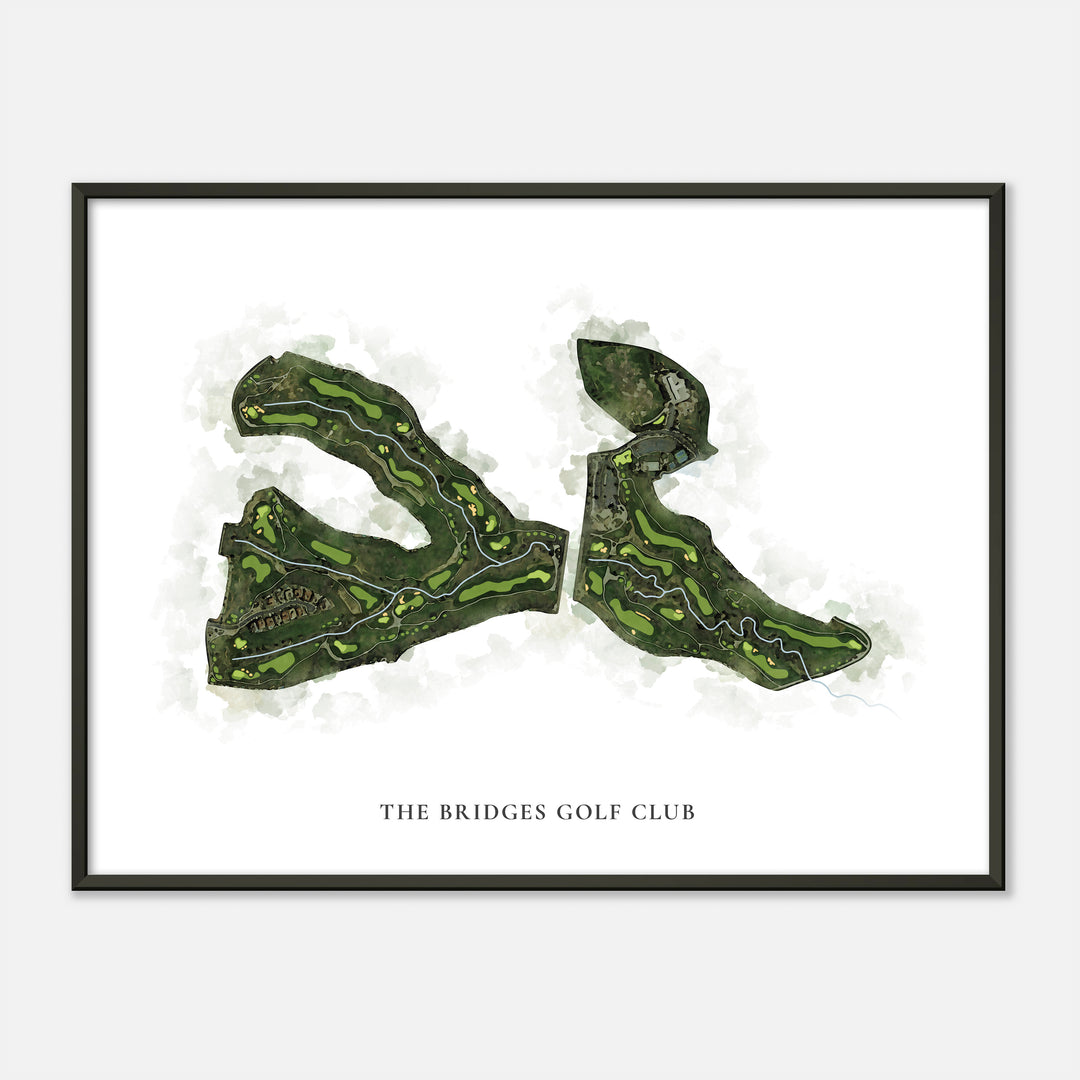 Print of The Bridges Golf Club Classic Map