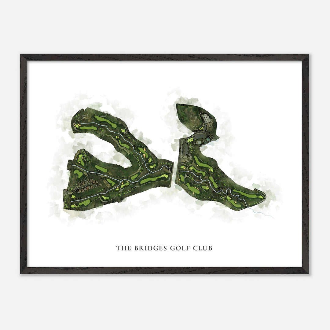 Print of The Bridges Golf Club Classic Map