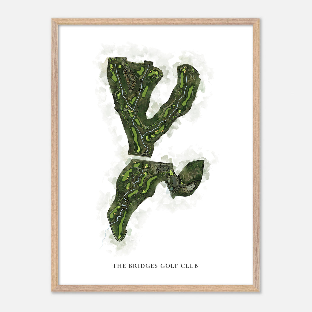 Print of The Bridges Golf Club Classic Map