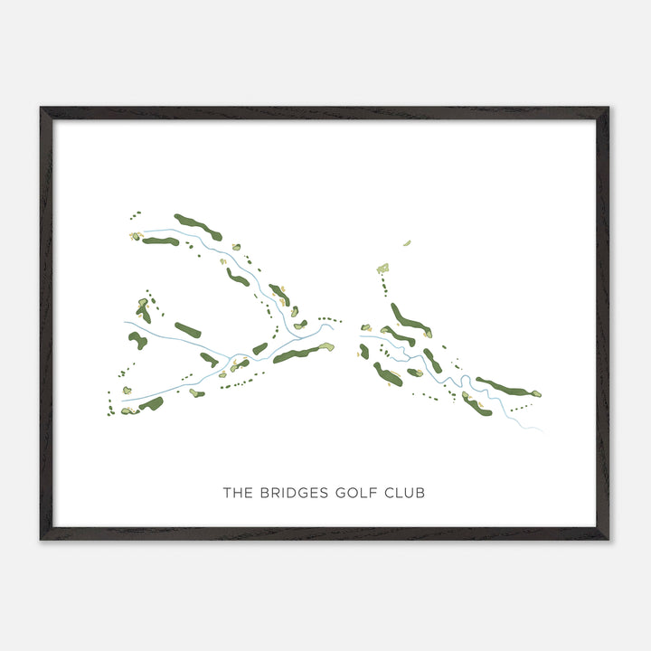 Print of The Bridges Golf Club Modern Map
