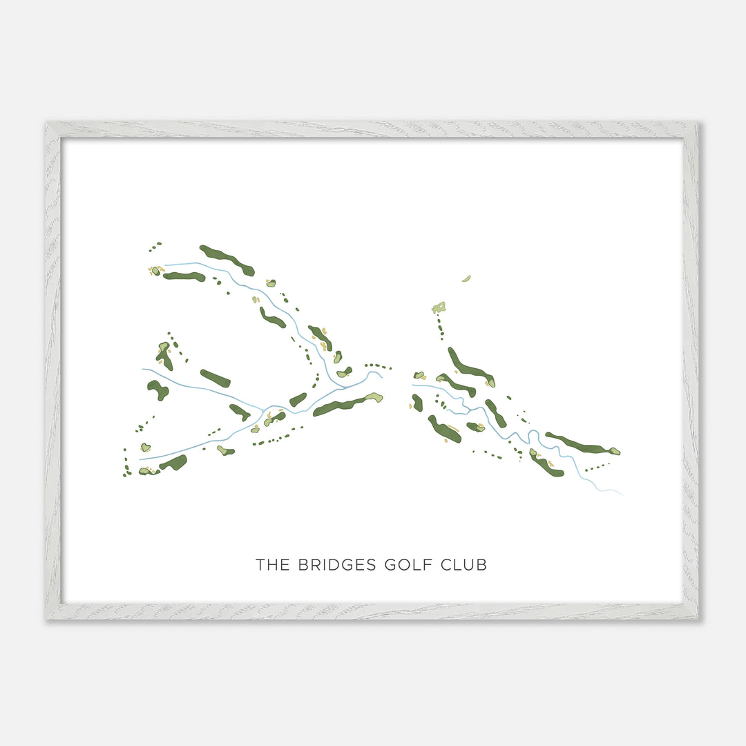 Print of The Bridges Golf Club Modern Map