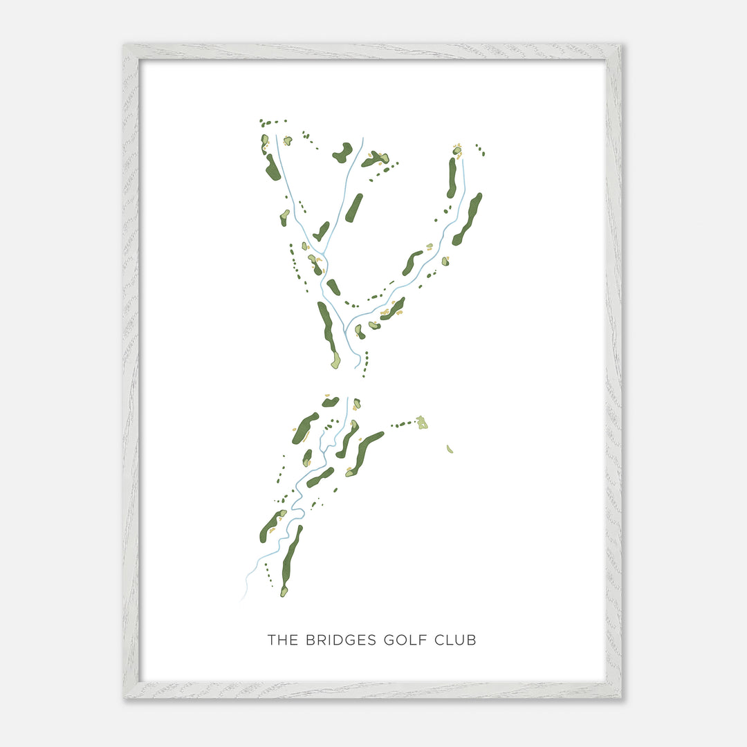 Print of The Bridges Golf Club Modern Map