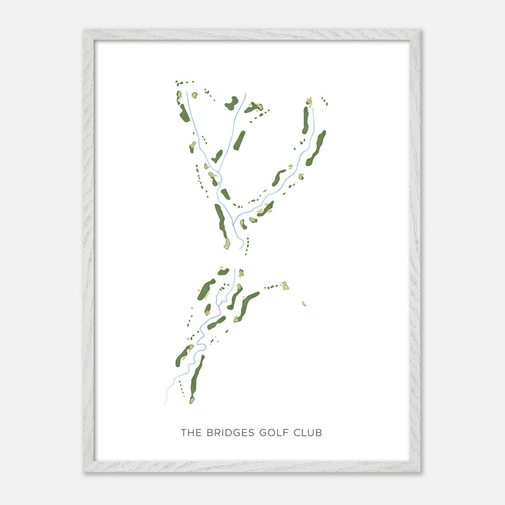 Print of The Bridges Golf Club Modern Map