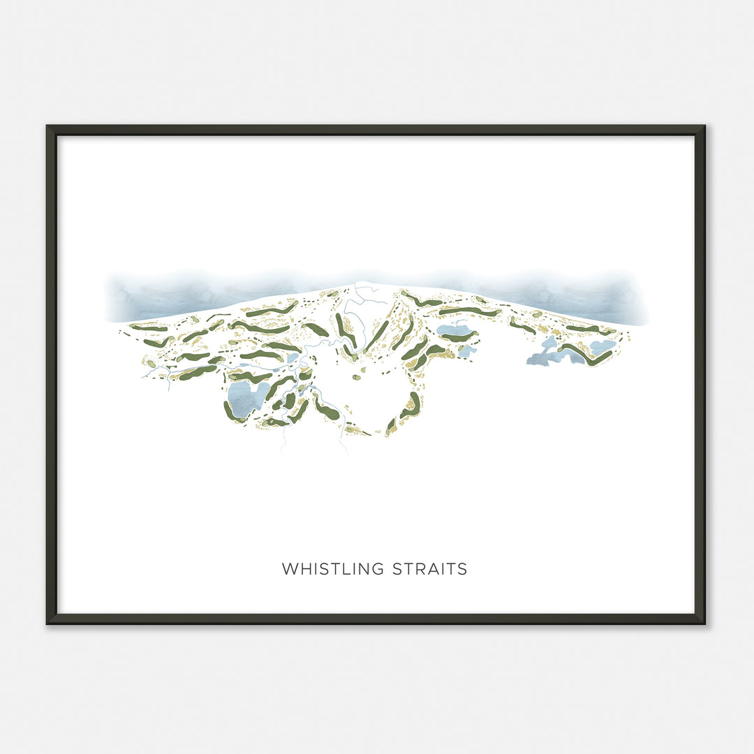 Print of Whistling Straits Modern Map