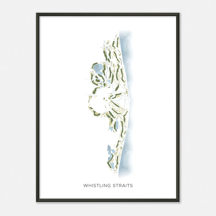 Print of Whistling Straits Modern Map
