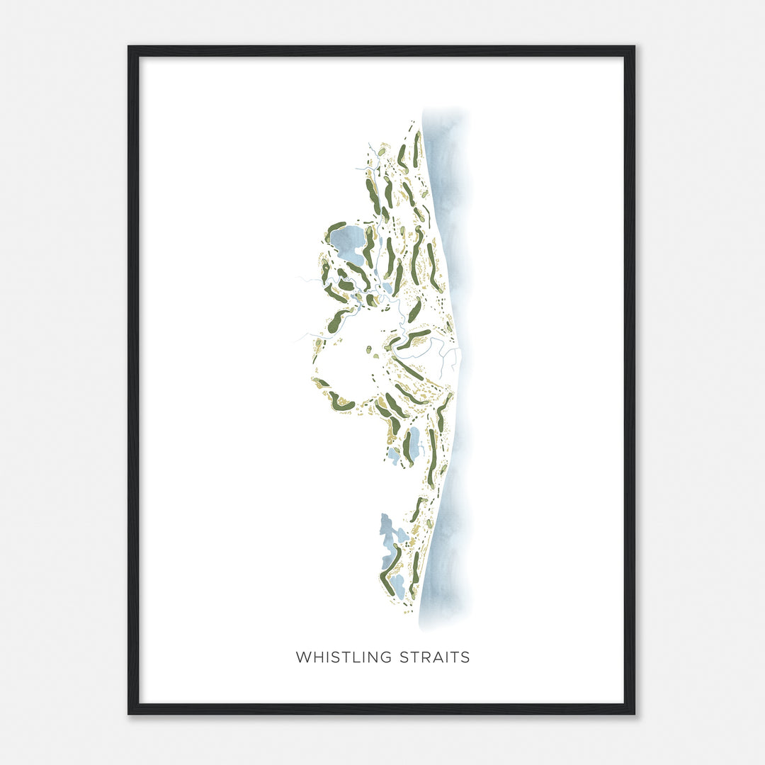 Print of Whistling Straits Modern Map
