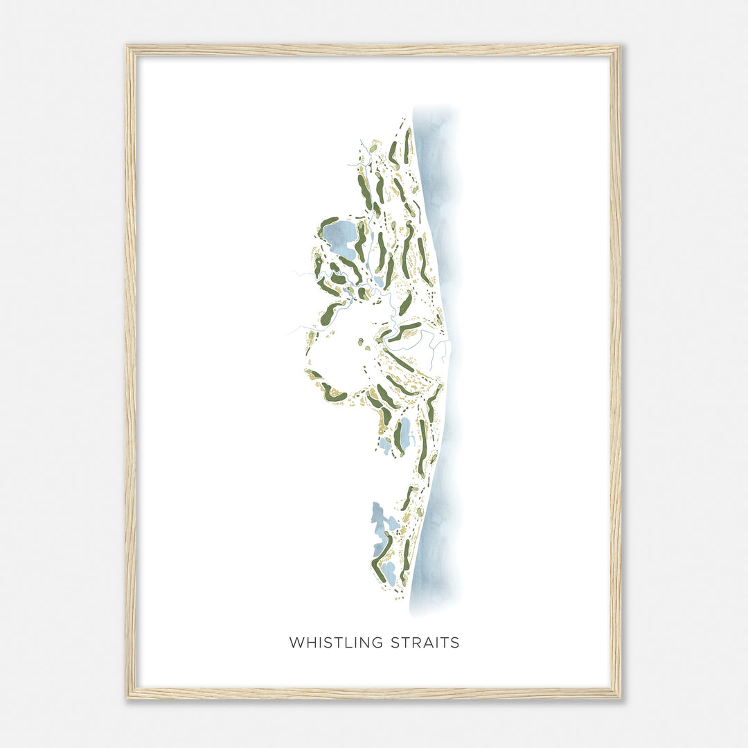 Print of Whistling Straits Modern Map