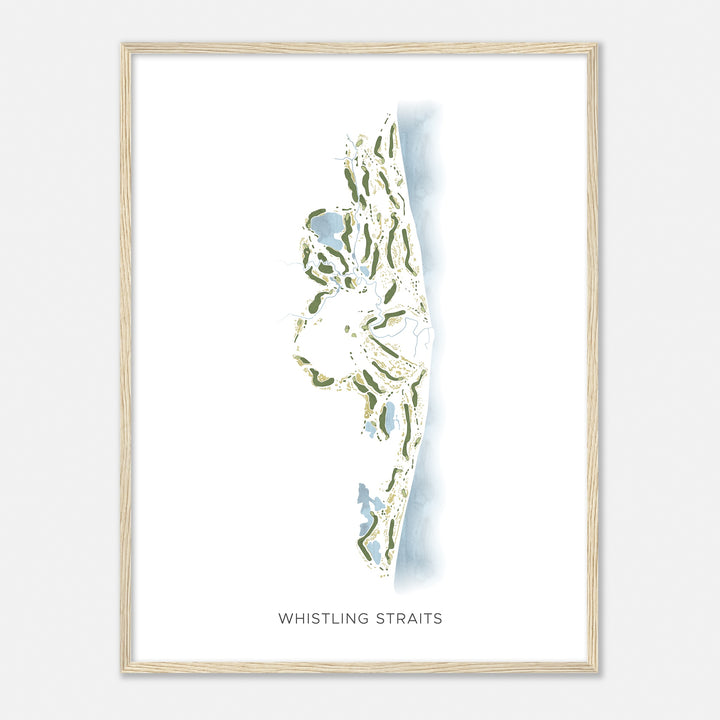 Print of Whistling Straits Modern Map