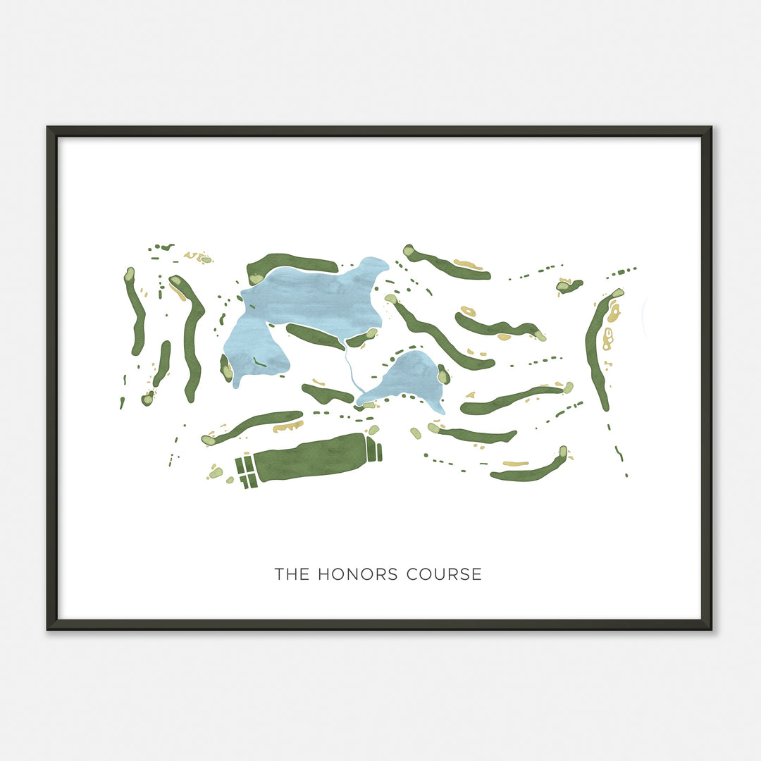 Print of The Honors Course Modern Map