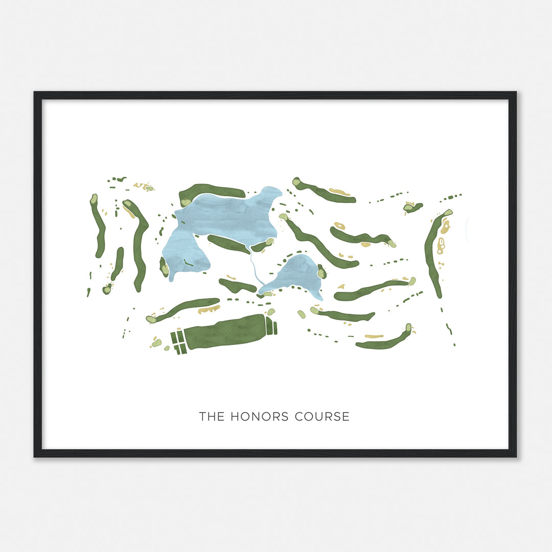 Print of The Honors Course Modern Map