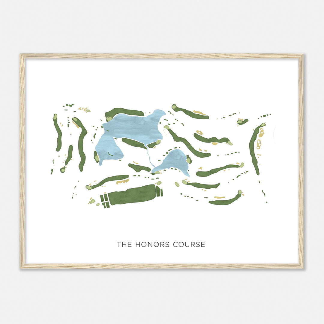 Print of The Honors Course Modern Map