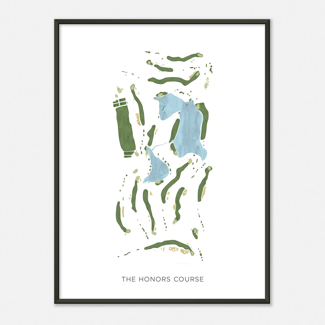Print of The Honors Course Modern Map