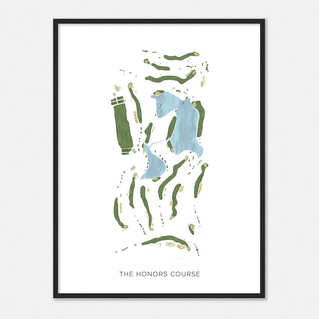 Print of The Honors Course Modern Map