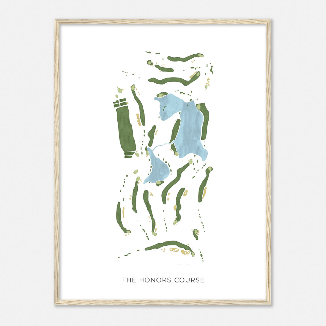 Print of The Honors Course Modern Map