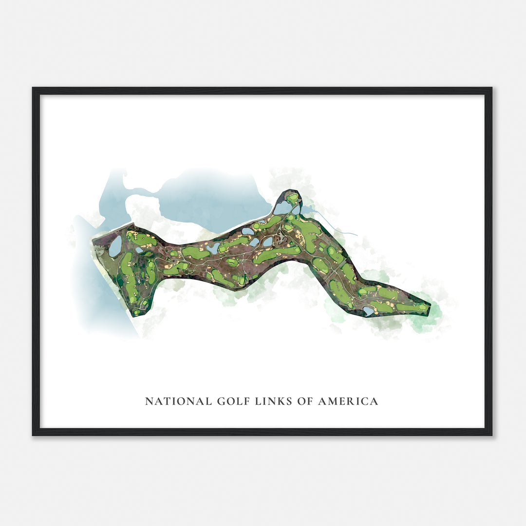 Print of National Golf Links Of America Classic Map