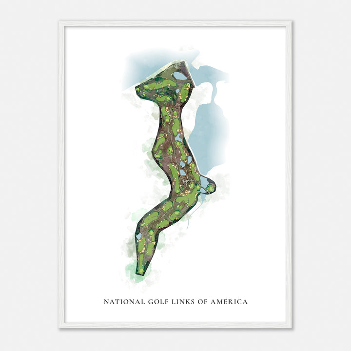 Print of National Golf Links Of America Classic Map