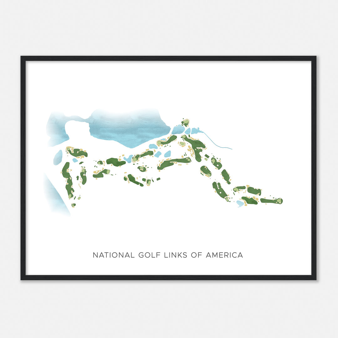Print of National Golf Links Of America Modern Map