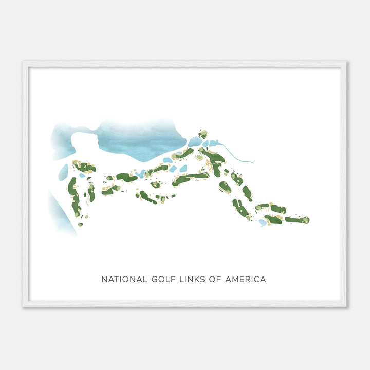 Print of National Golf Links Of America Modern Map