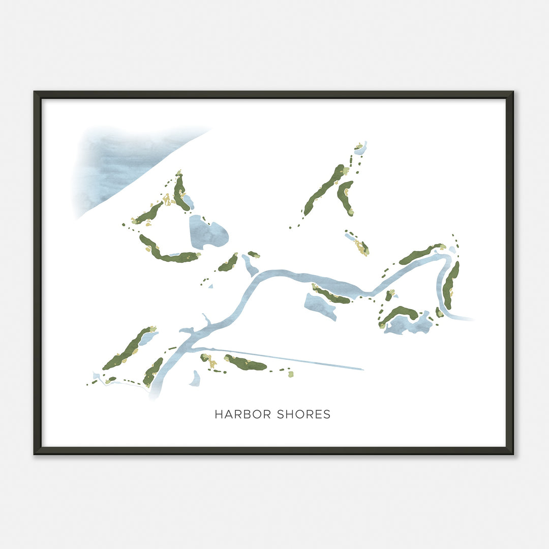 Print of Harbor Shores Modern Map