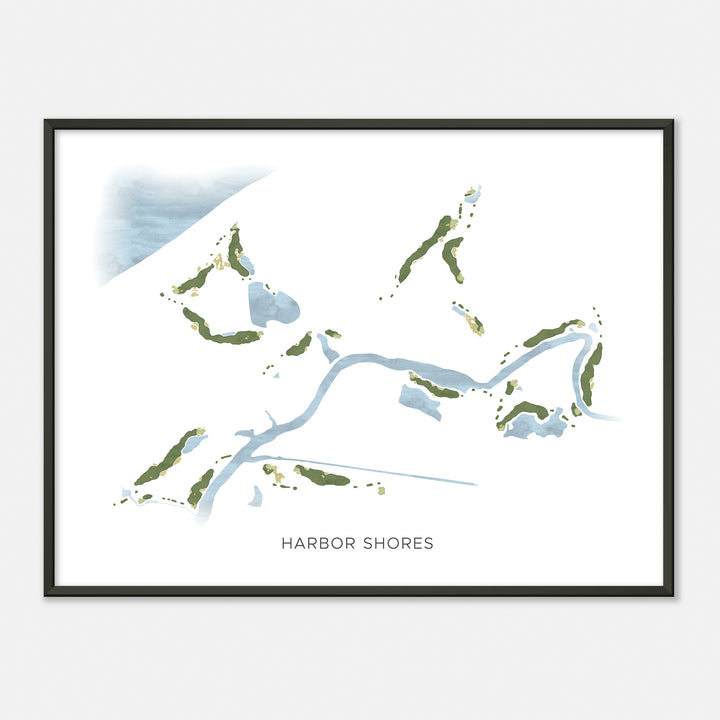Print of Harbor Shores Modern Map