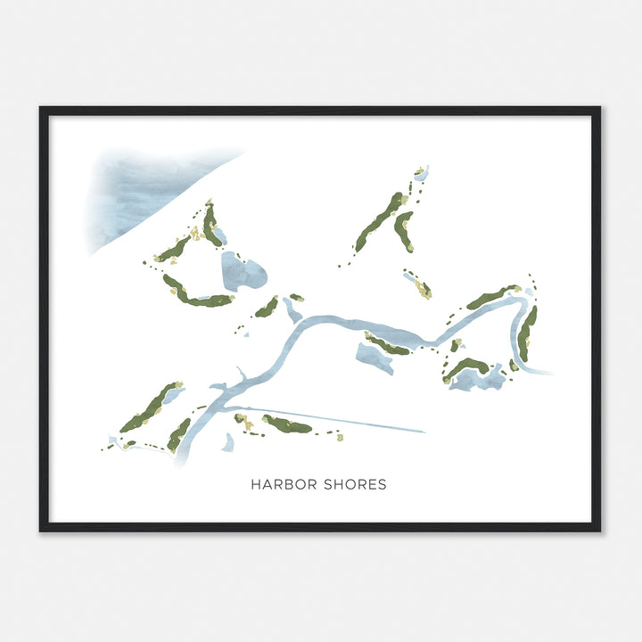 Print of Harbor Shores Modern Map