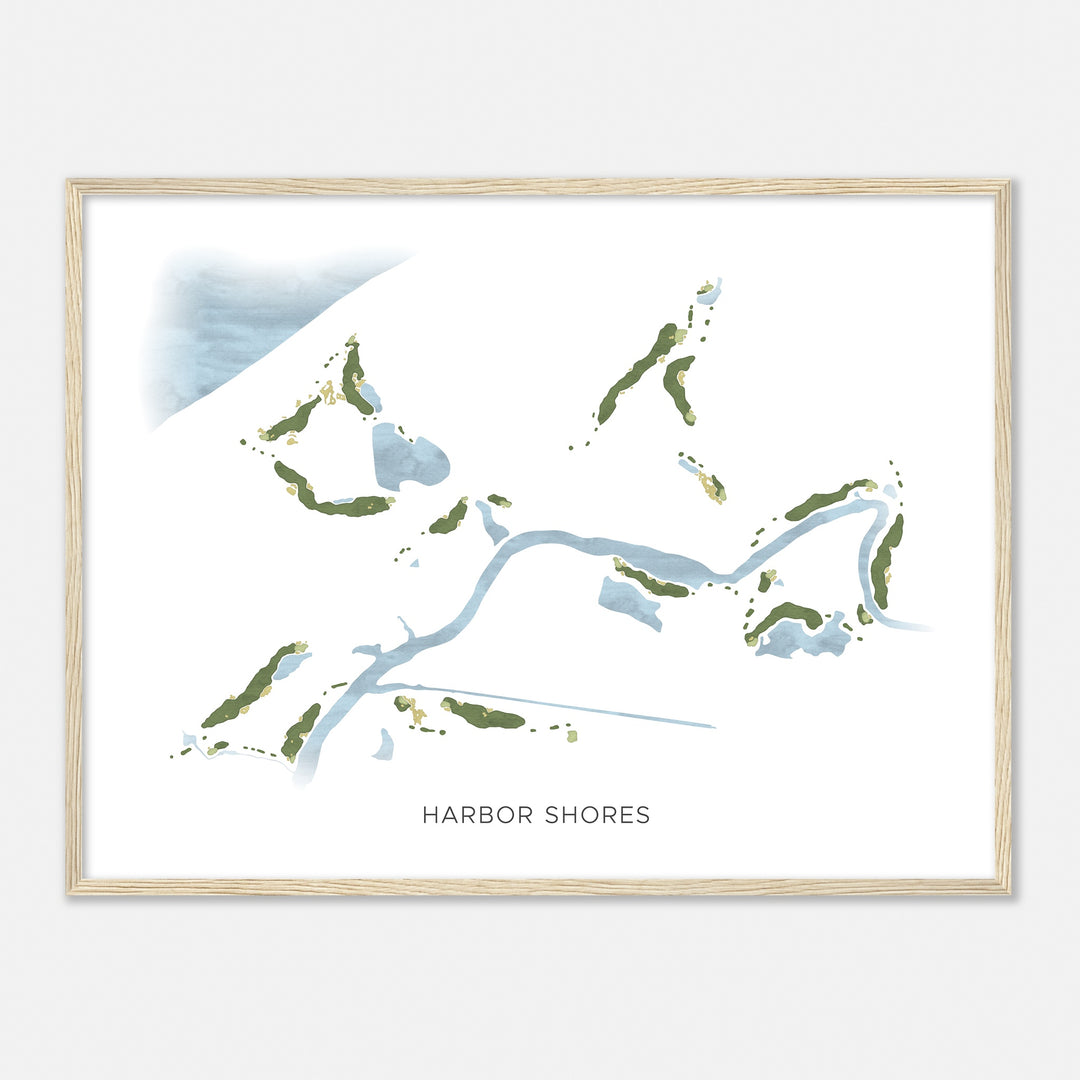 Print of Harbor Shores Modern Map