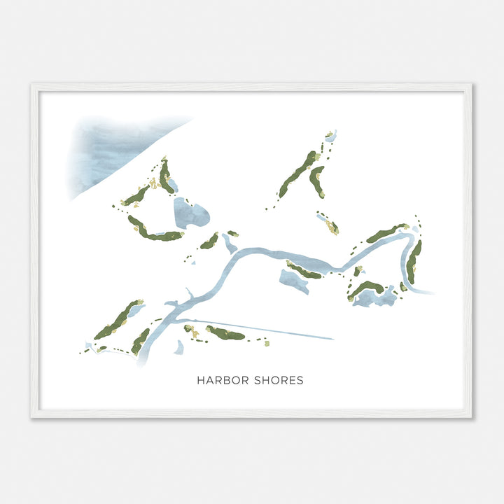 Print of Harbor Shores Modern Map