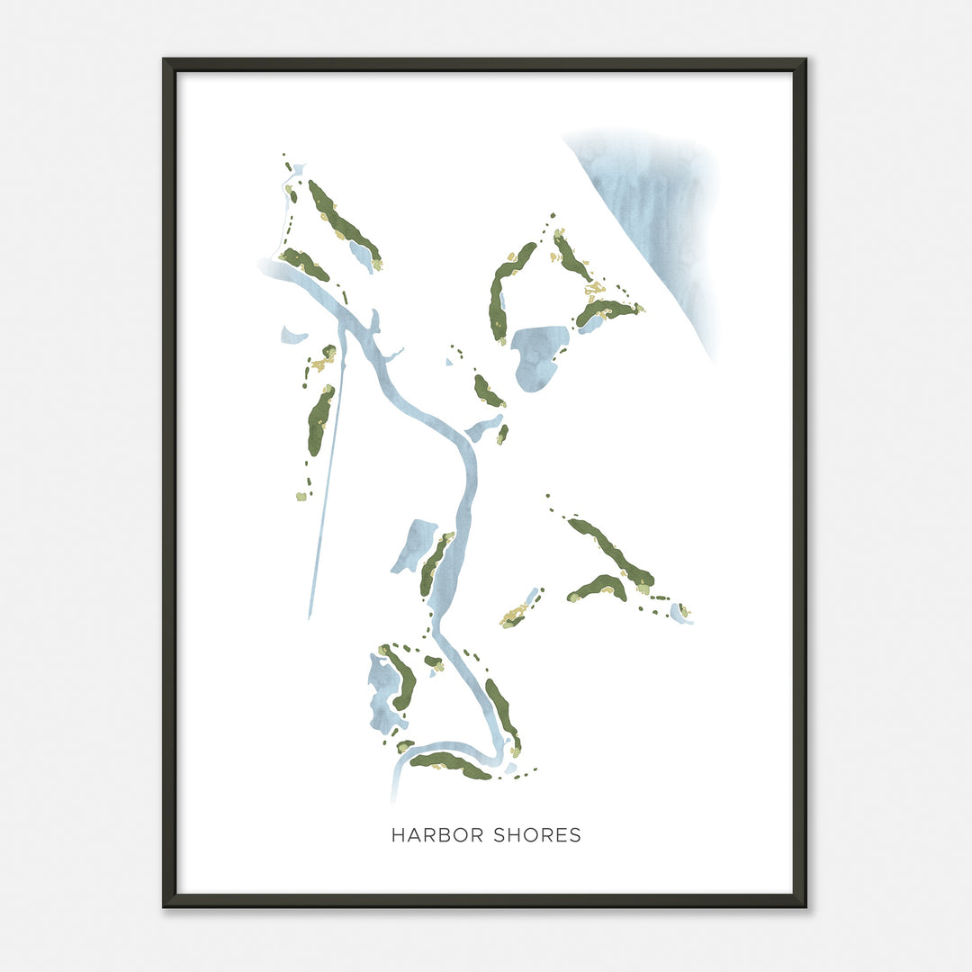 Print of Harbor Shores Modern Map