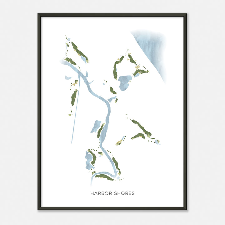 Print of Harbor Shores Modern Map