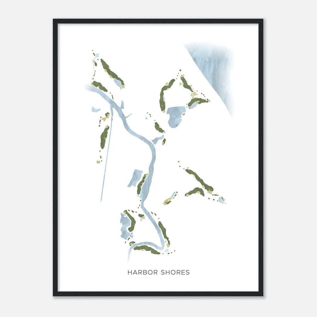 Print of Harbor Shores Modern Map