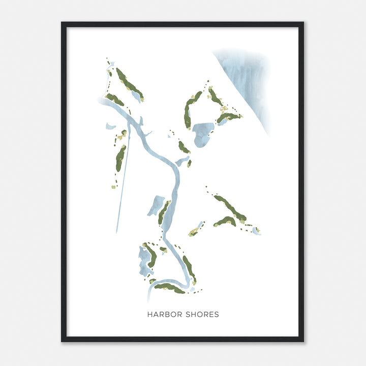 Print of Harbor Shores Modern Map
