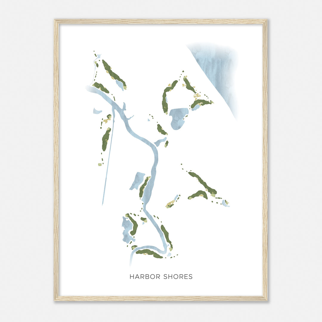 Print of Harbor Shores Modern Map