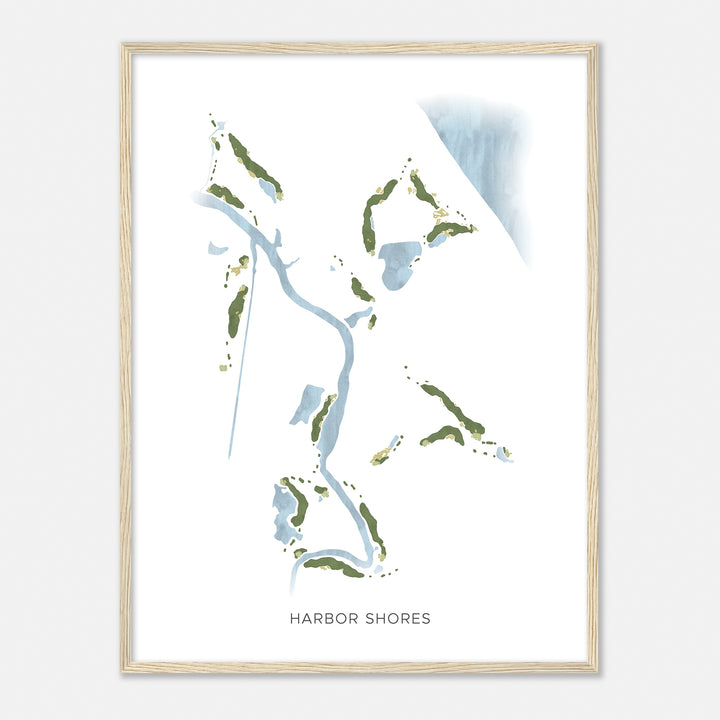 Print of Harbor Shores Modern Map