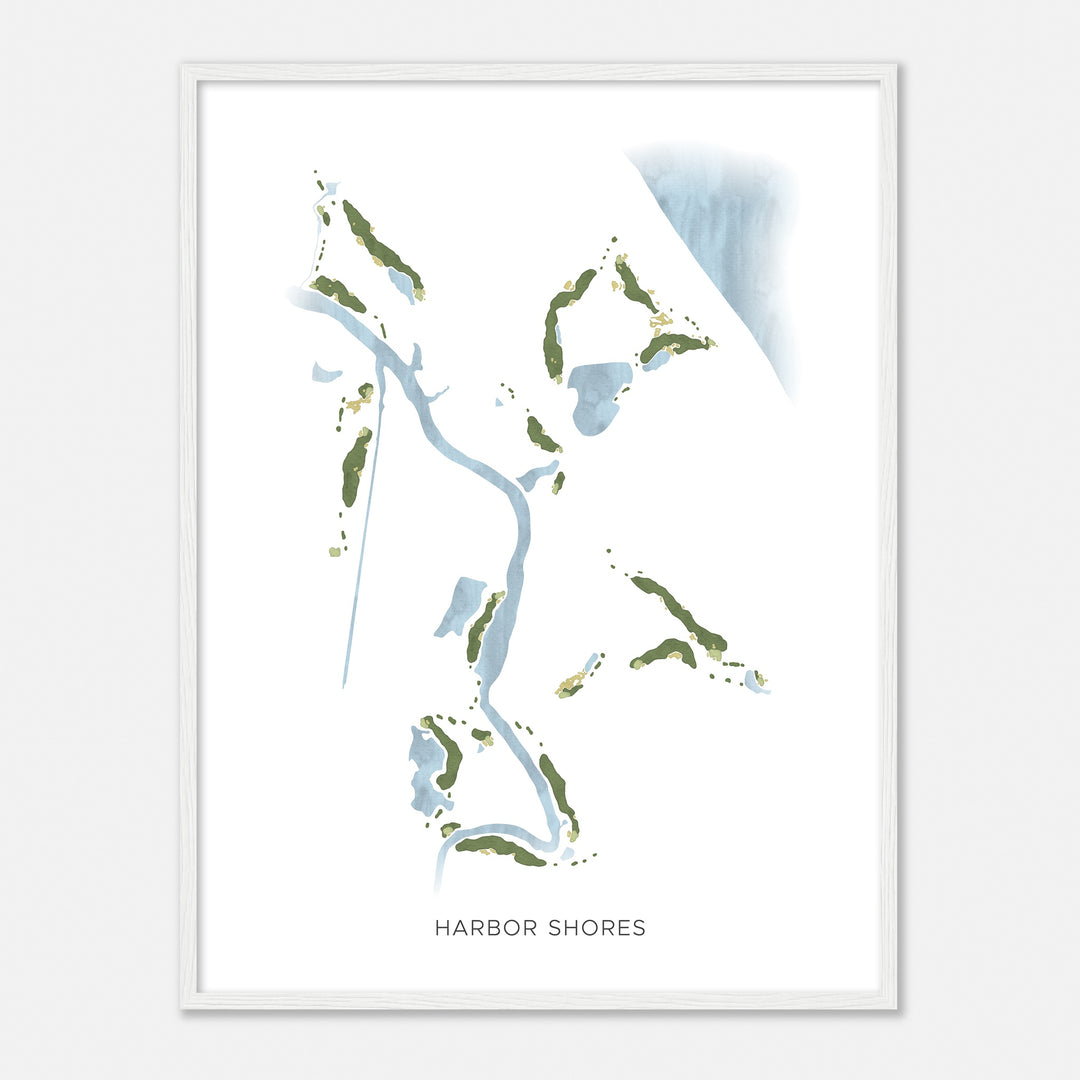 Print of Harbor Shores Modern Map