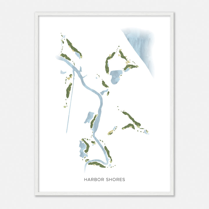 Print of Harbor Shores Modern Map