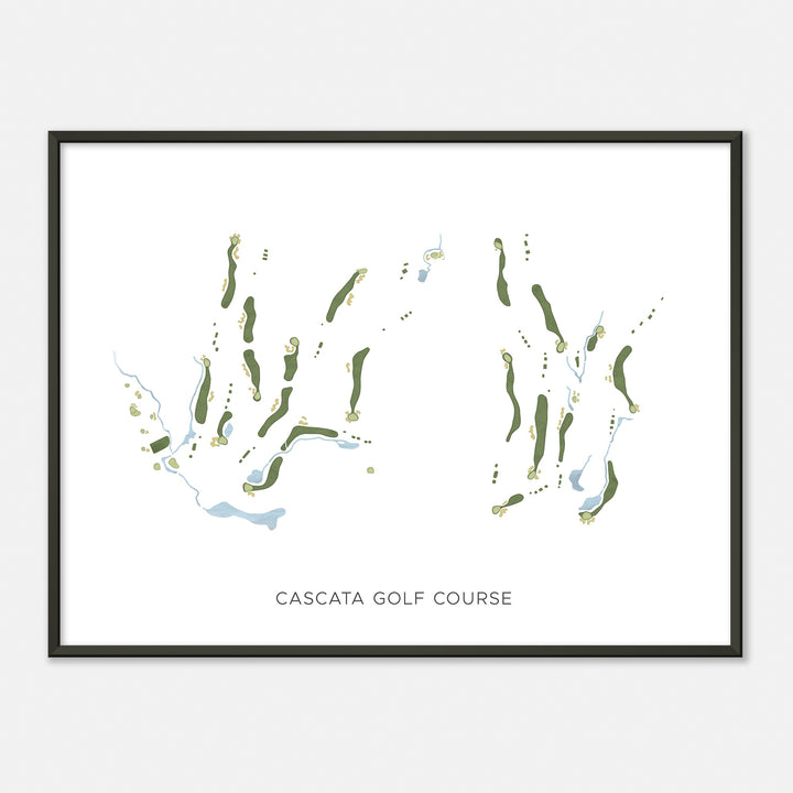 Print of Cascata Golf Course Modern Map
