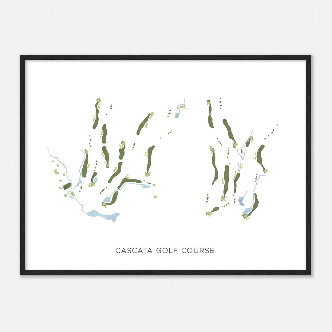 Print of Cascata Golf Course Modern Map