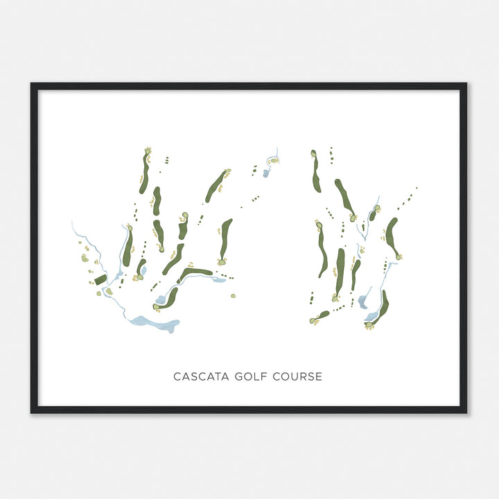 Print of Cascata Golf Course Modern Map
