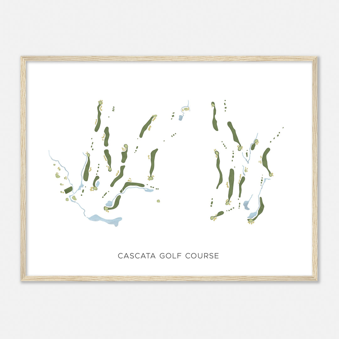 Print of Cascata Golf Course Modern Map
