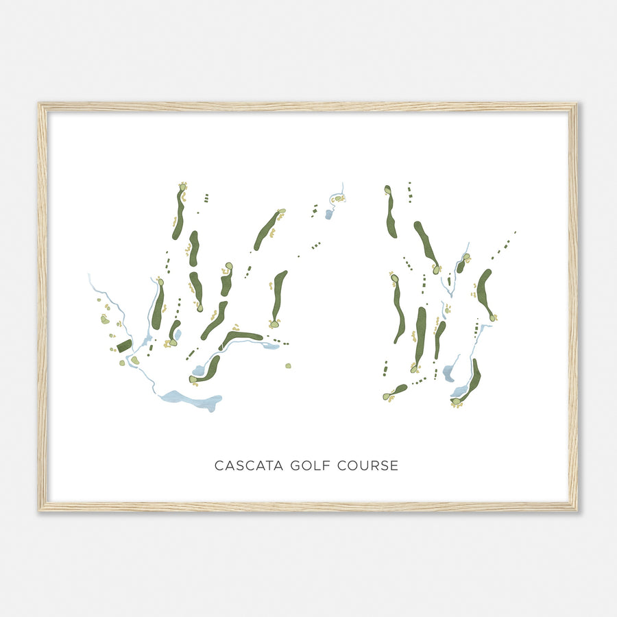Print of Cascata Golf Course Modern Map
