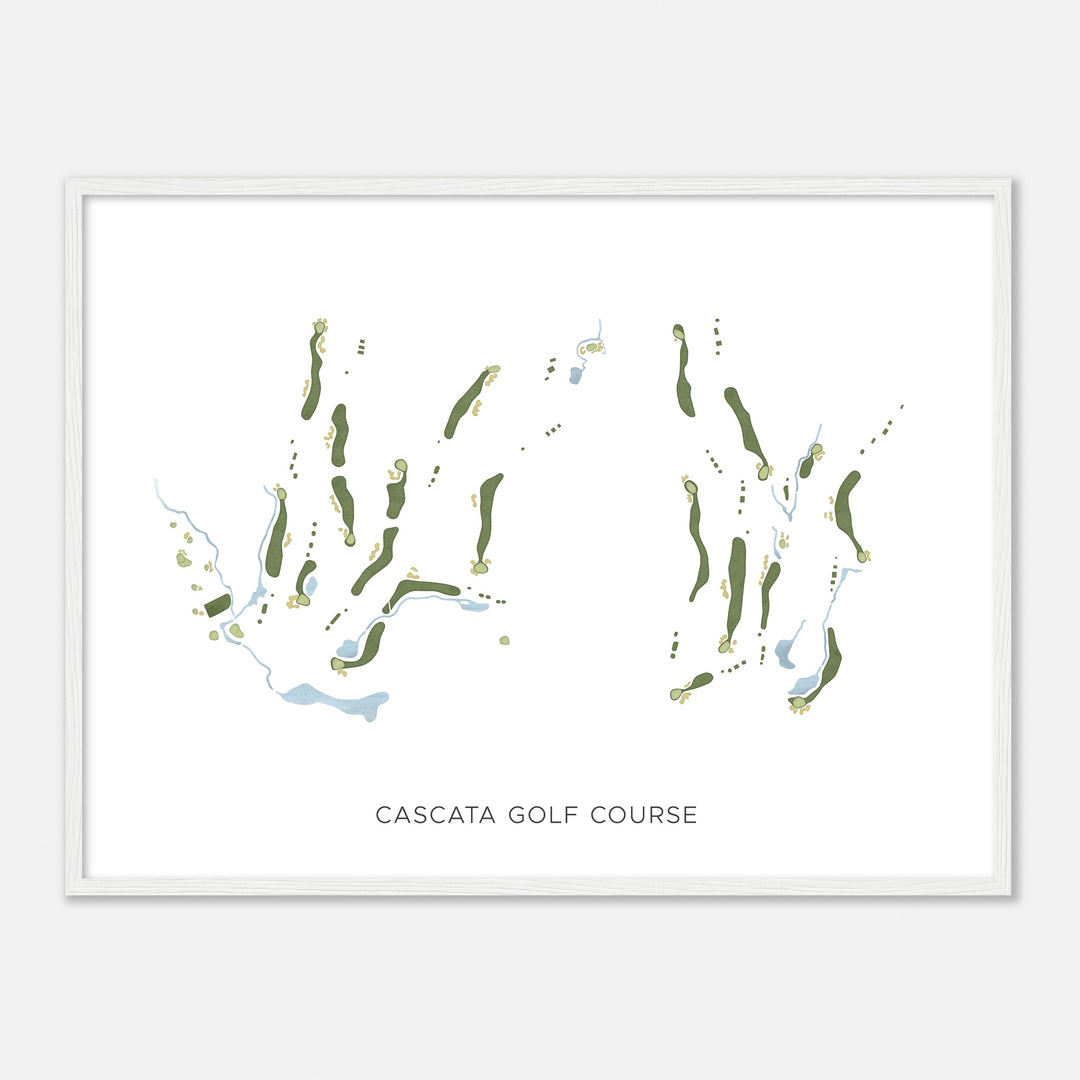 Print of Cascata Golf Course Modern Map