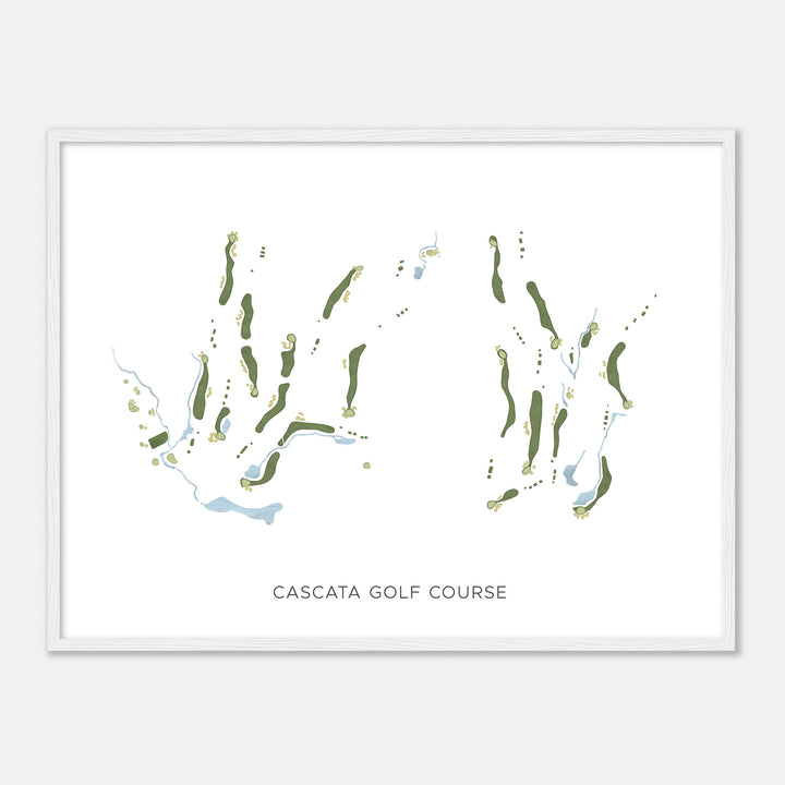 Print of Cascata Golf Course Modern Map