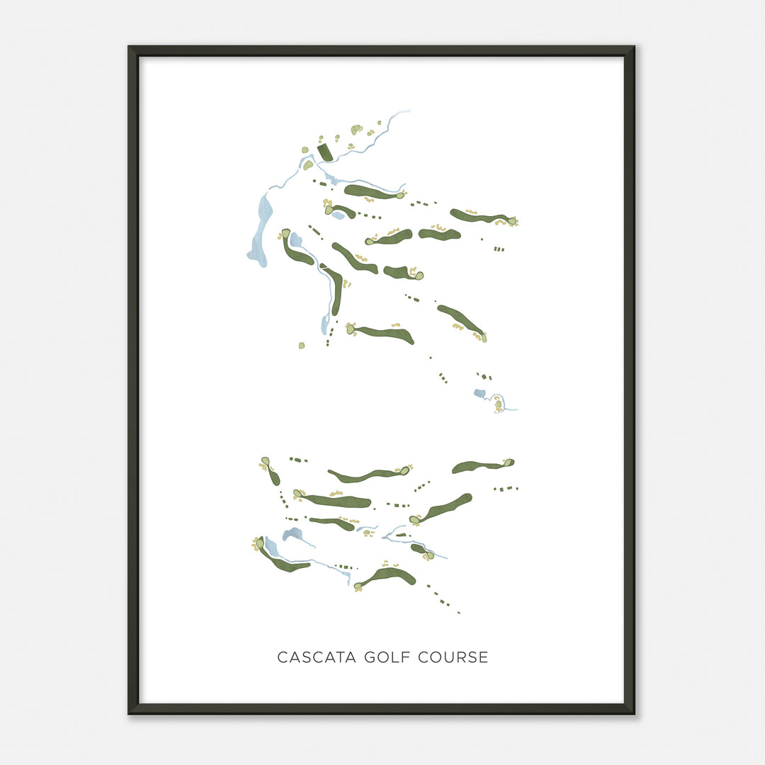 Print of Cascata Golf Course Modern Map