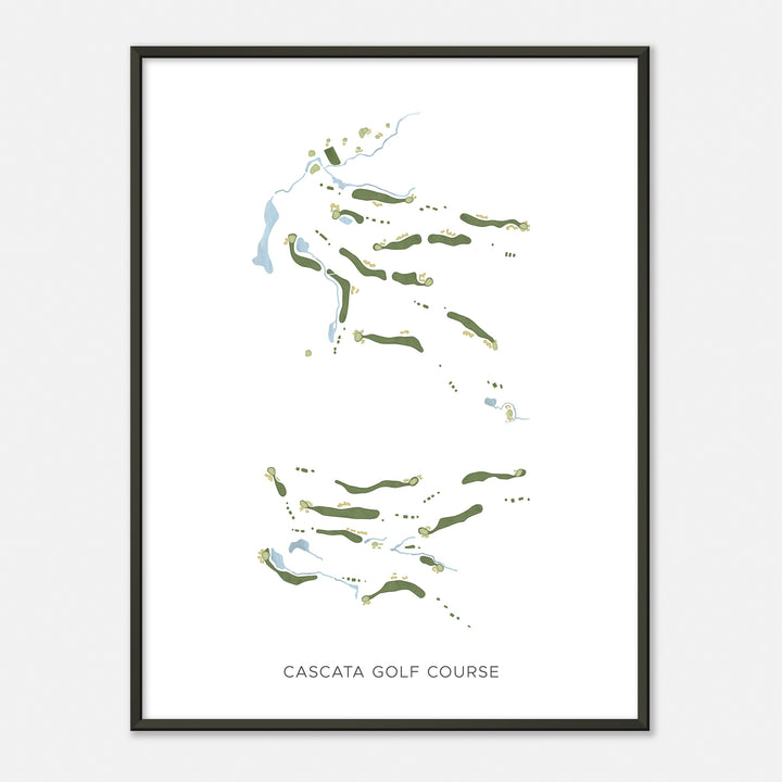 Print of Cascata Golf Course Modern Map