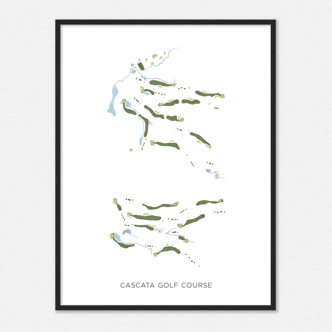 Print of Cascata Golf Course Modern Map